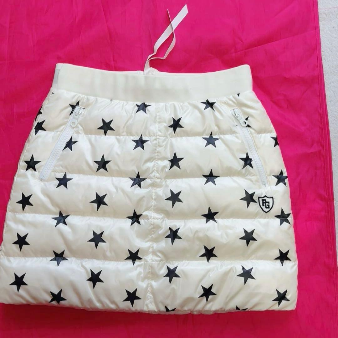 パーリーゲイツ　セットアップ　ダウン　ベスト　スカート　スター　リバーシブル