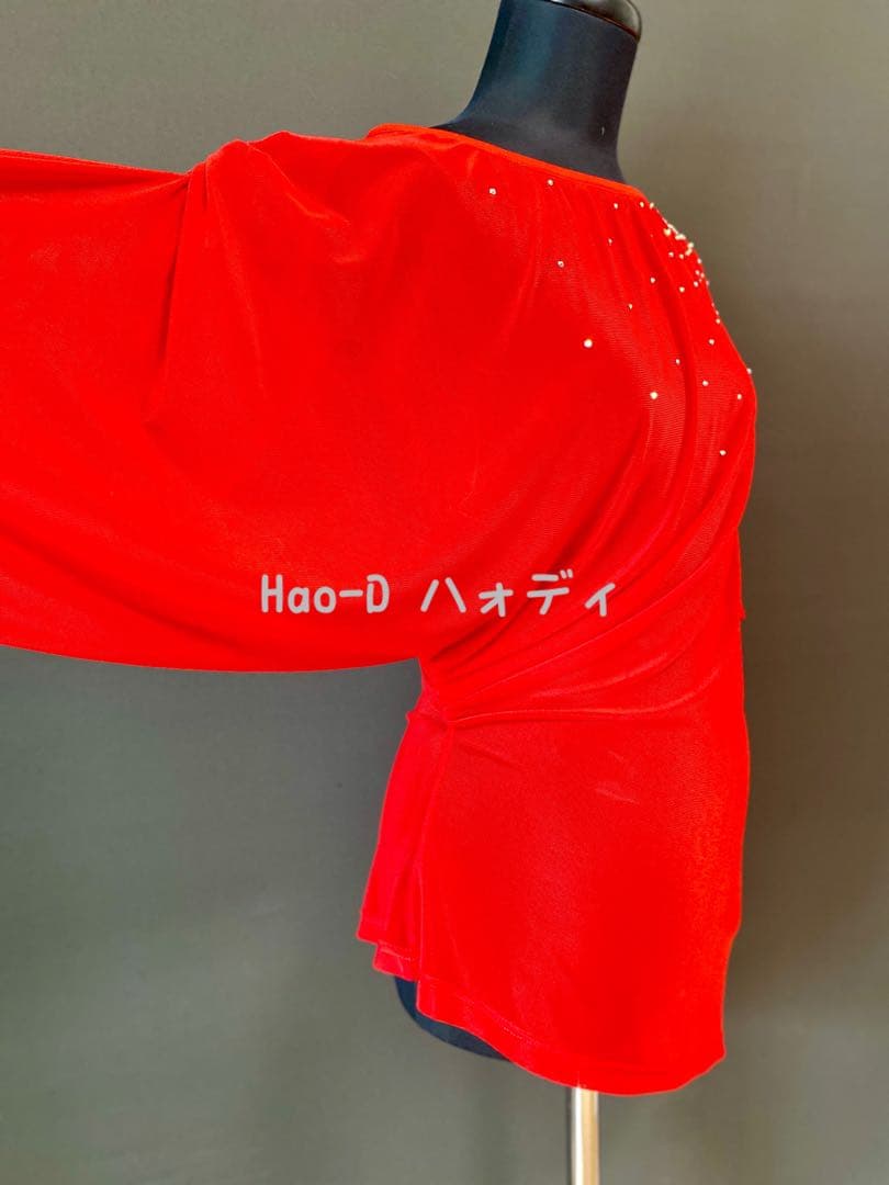 社交ダンス★新品同様★衣装★レッスンウェア★豪華ストーン装飾★トップス