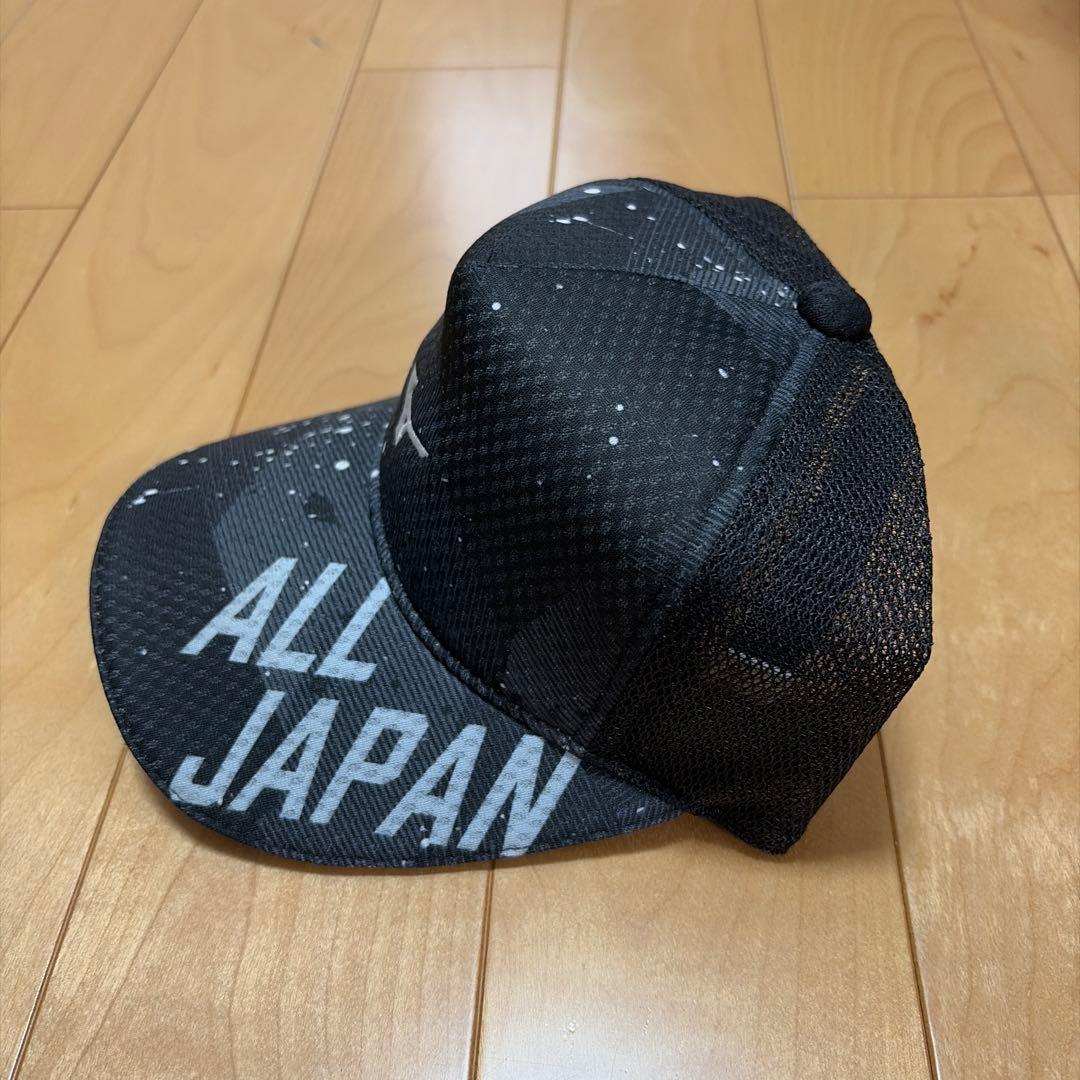 Mizuno ALL JAPAN キャップ ブラック・グレー
