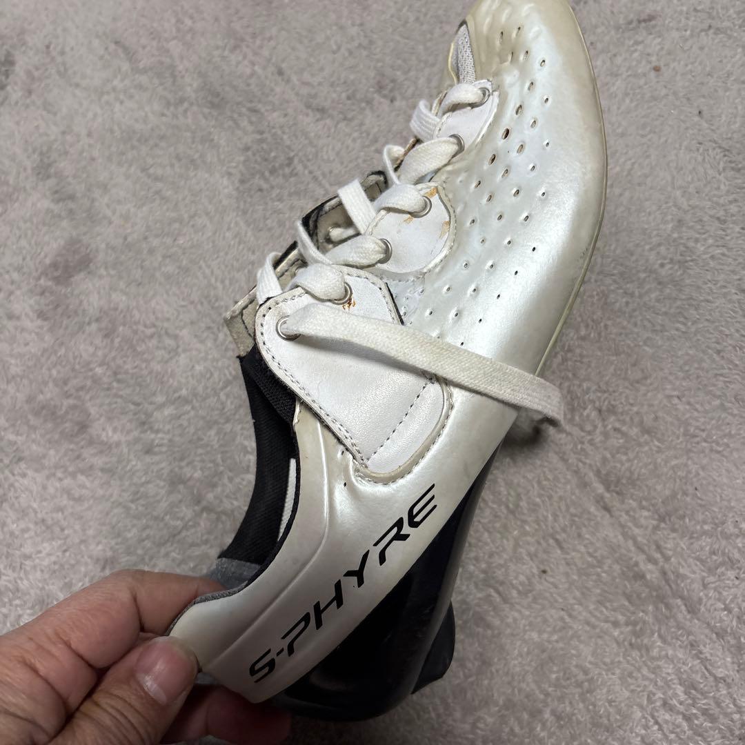 SHIMANO S-PHYRE ホワイトシューズノーマル38サイズ