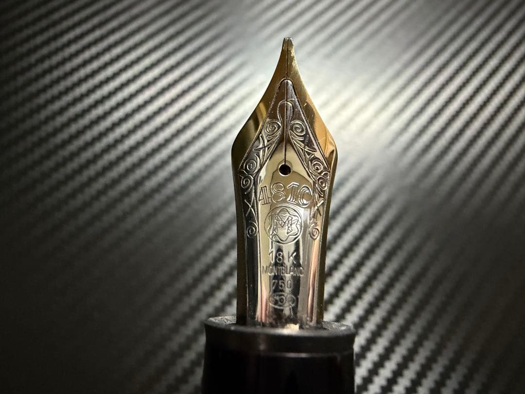 極美品 エボナイト芯 モンブラン 149 18K 中白 B 太字 万年筆