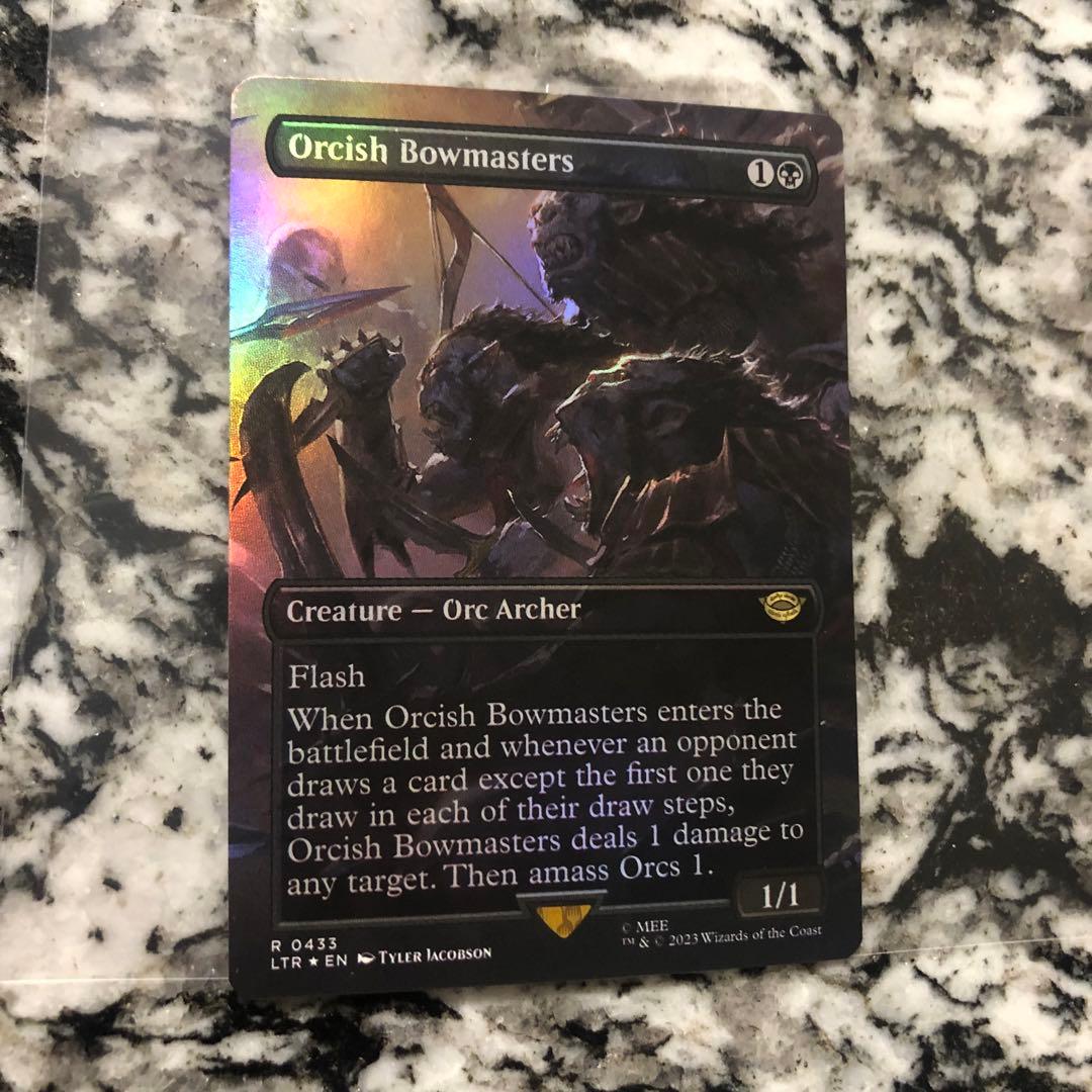 オークの弓使い ボーダーレス foil 英語版 mtg