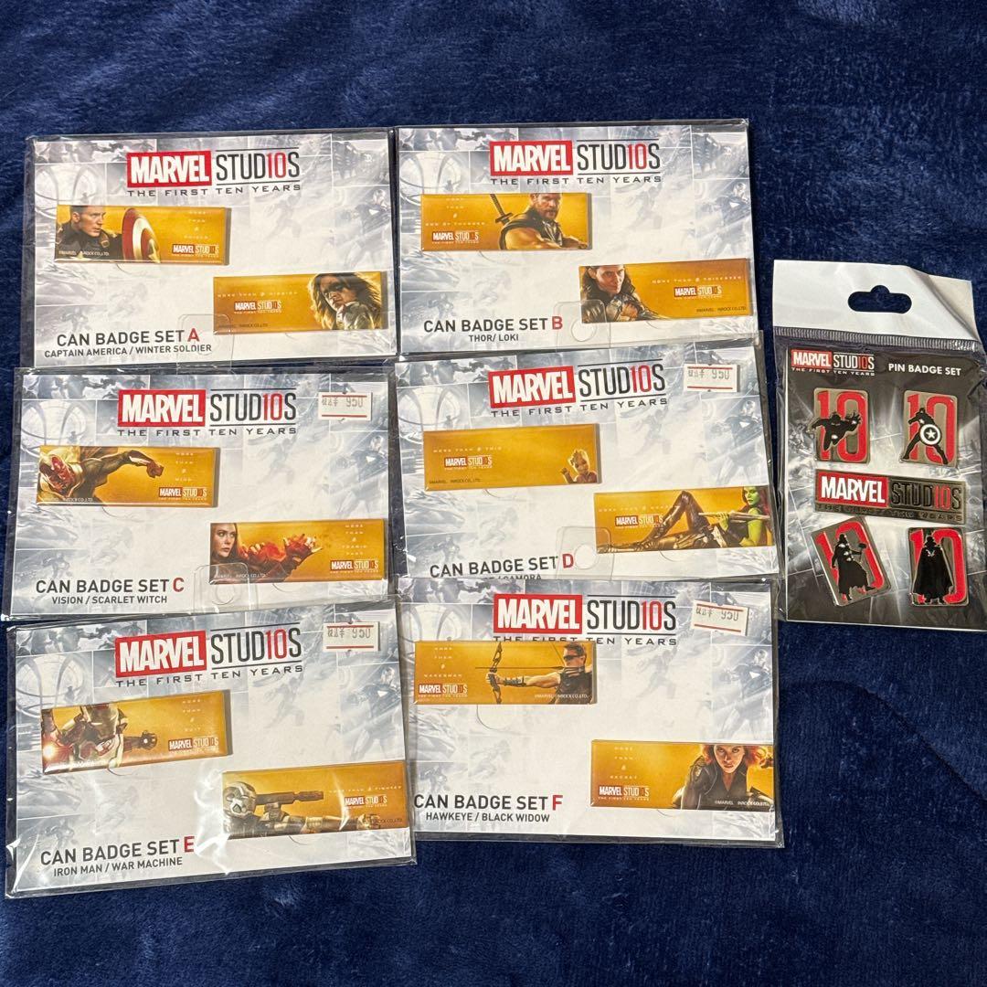 マーベルスタジオ　グッズ　缶バッジ　アイアンマン　キャプテンアメリカ　ロキ　ソー