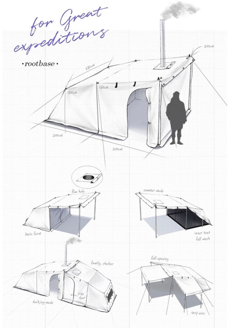 【ton】16ft rootbase ルートベース ベイカーテント