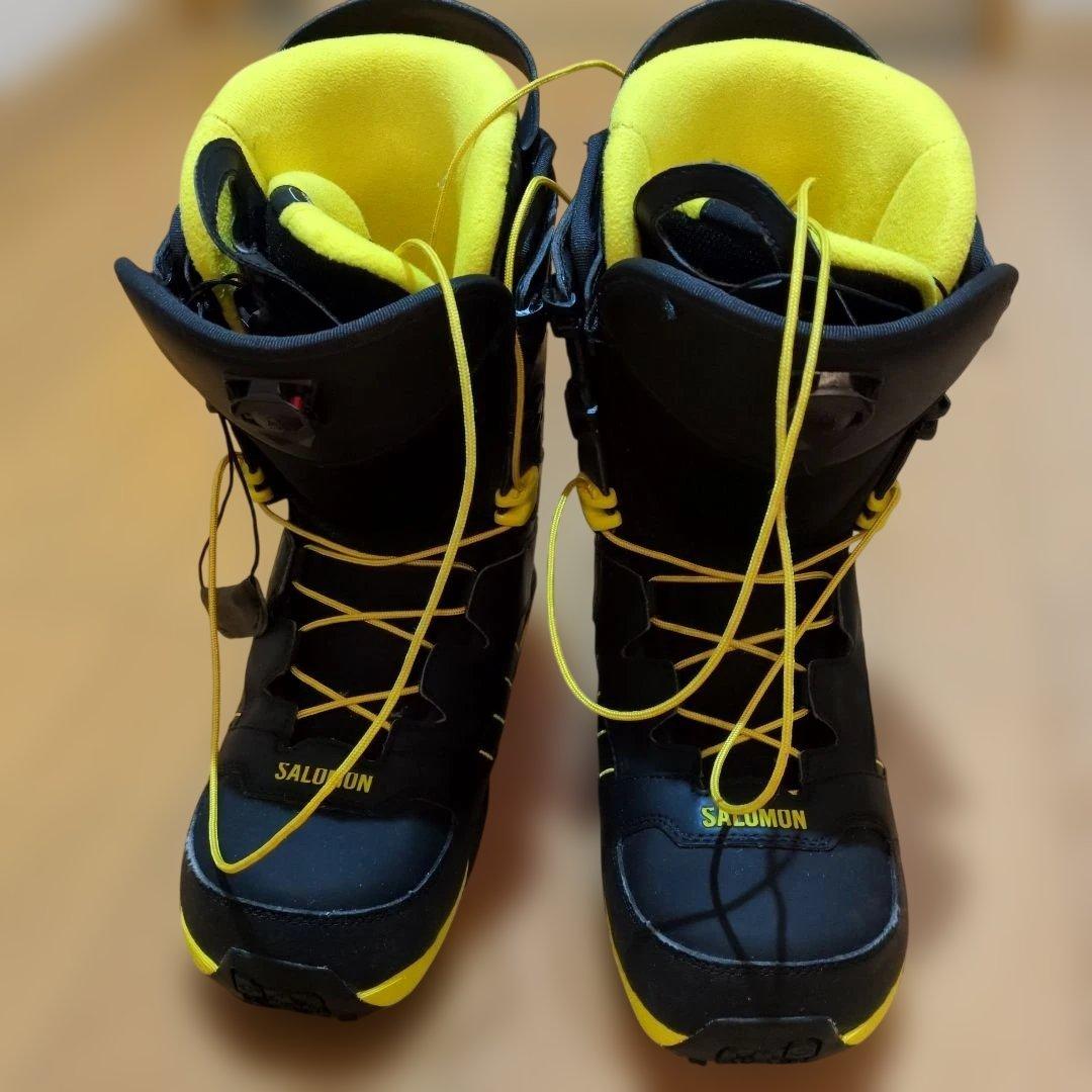 SALOMON スノーボードブーツ SYNAPSE WIDE ブラック/イエロー