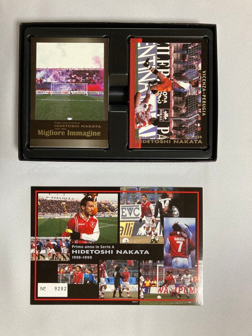 【まとめ売り22点】初期　Jリーグ　グッズ & 中田英寿カード2セット　当時物