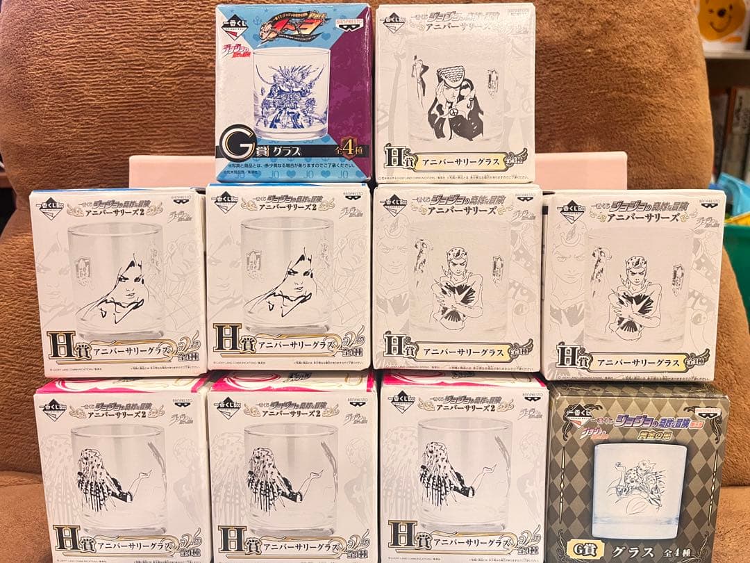 一番くじジョジョの奇妙な冒険　グラスまとめ売り