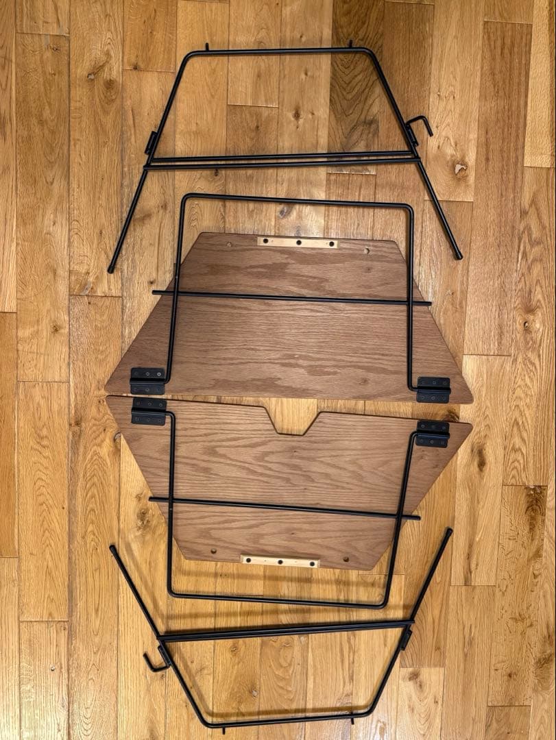 ogawa ARCH TABLE 六角形 ブラウン　オガワ　テーブル　ポール