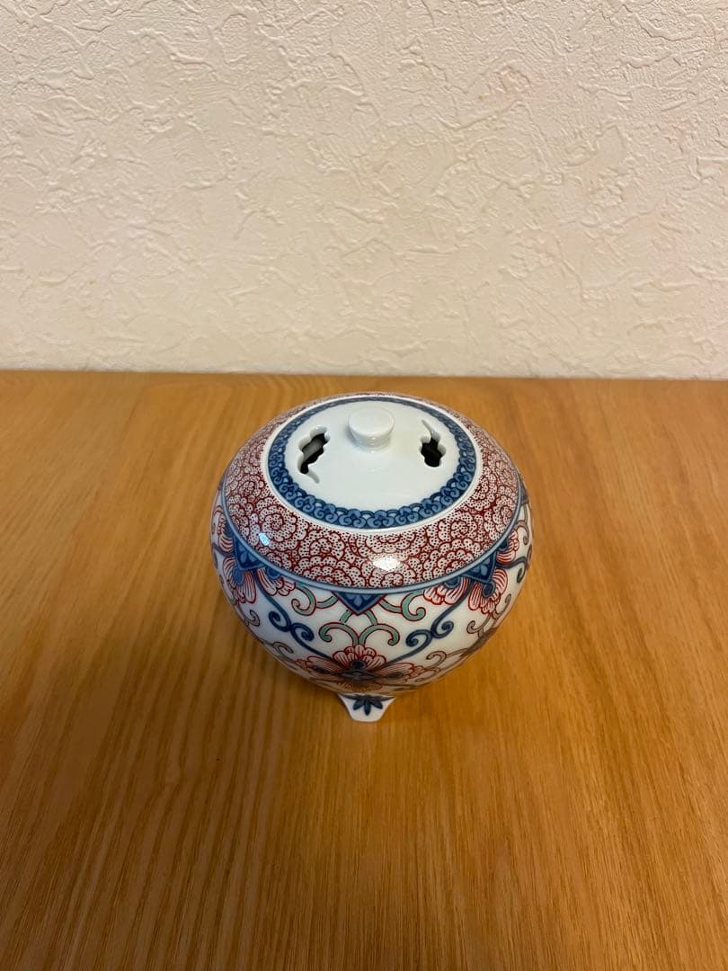 【値下げ交渉可】人間国宝 今泉今右衛門 色鍋島有職文香炉