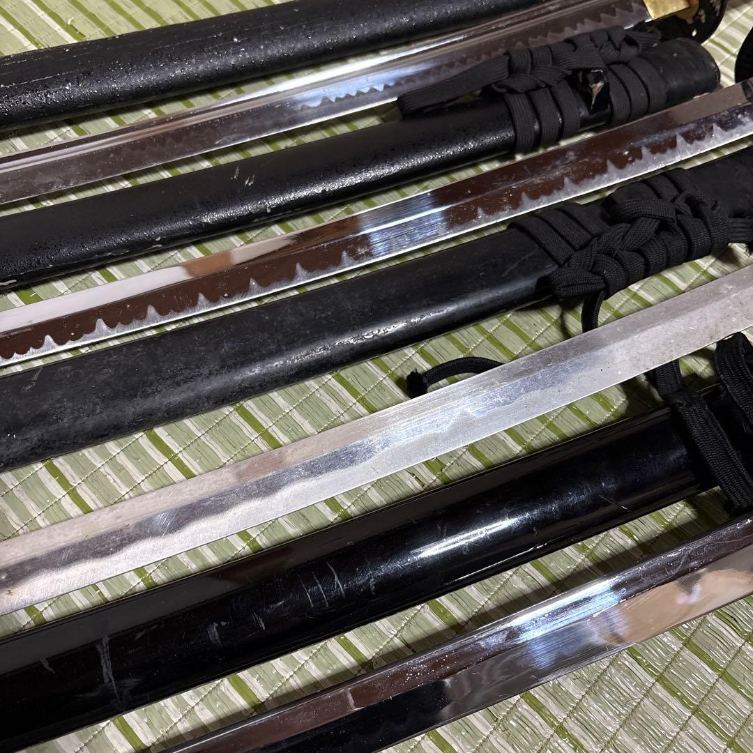 模造刀　模擬刀　武士　侍　伝統工芸　剣　ソード　太刀　鞘　鍔　4本