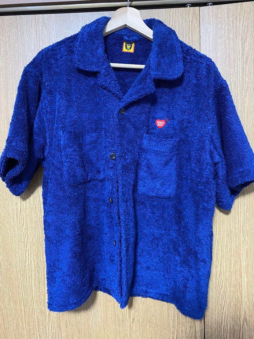 HUMAN MADE 青 シャツ M