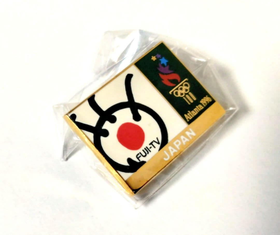 アトランタオリンピック フジテレビ ピンバッジ 美品