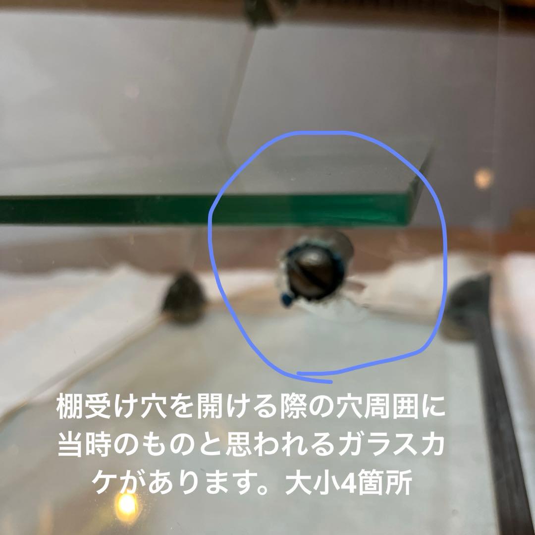 希少サイズ！美品　アンティーク　レトロ　ガラスショーケース　ディスプレイ　什器