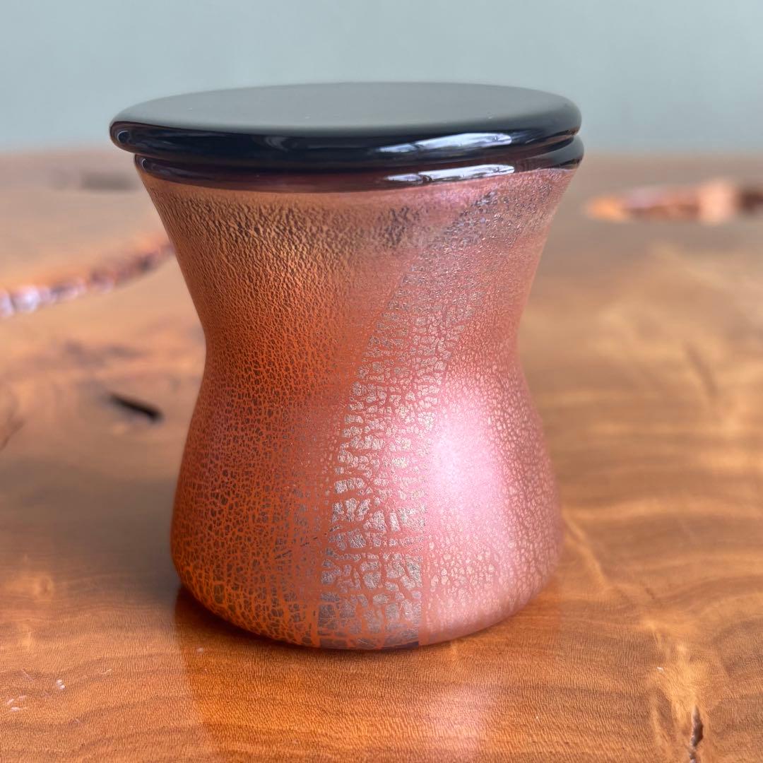 硝子薄器 ガラス 茶入 棗 茶道具 金蒔絵