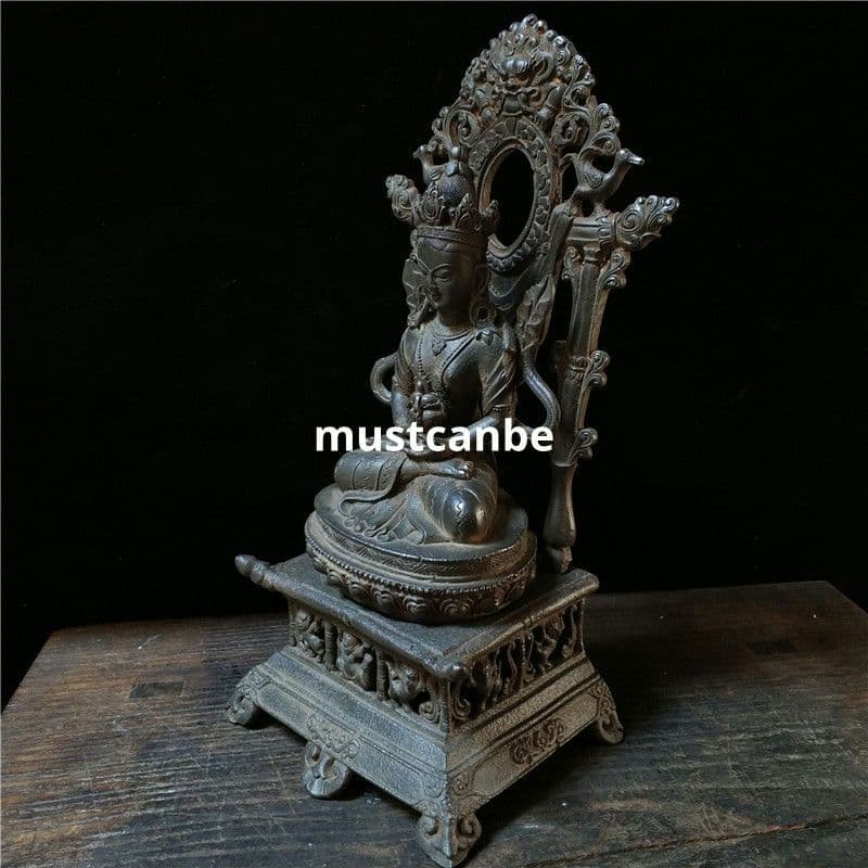 鉄器 仏像 蔵仏 茶室 仏堂に奉納 鎮宅辟邪 開運風水 招財 置物 工芸品
