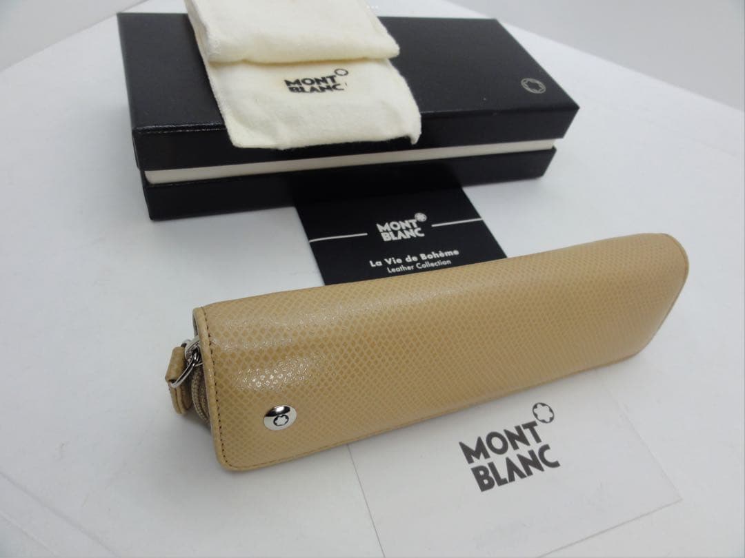 ※未使用保管品★完売！入手困難品ヴェルベット・ベージュ★本革製ボエム★モンブラン