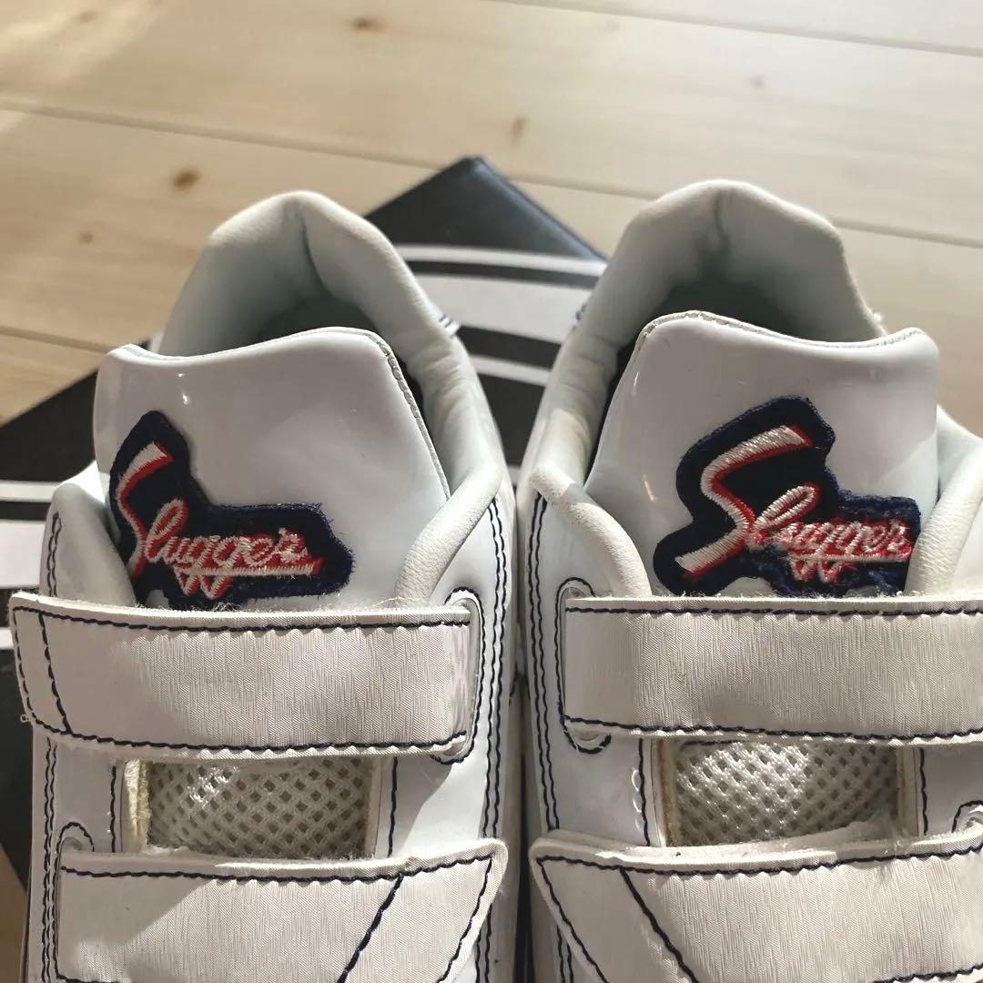 久保田スラッガー トレーニングシューズ ホワイト/ネイビー 25.0cm野球