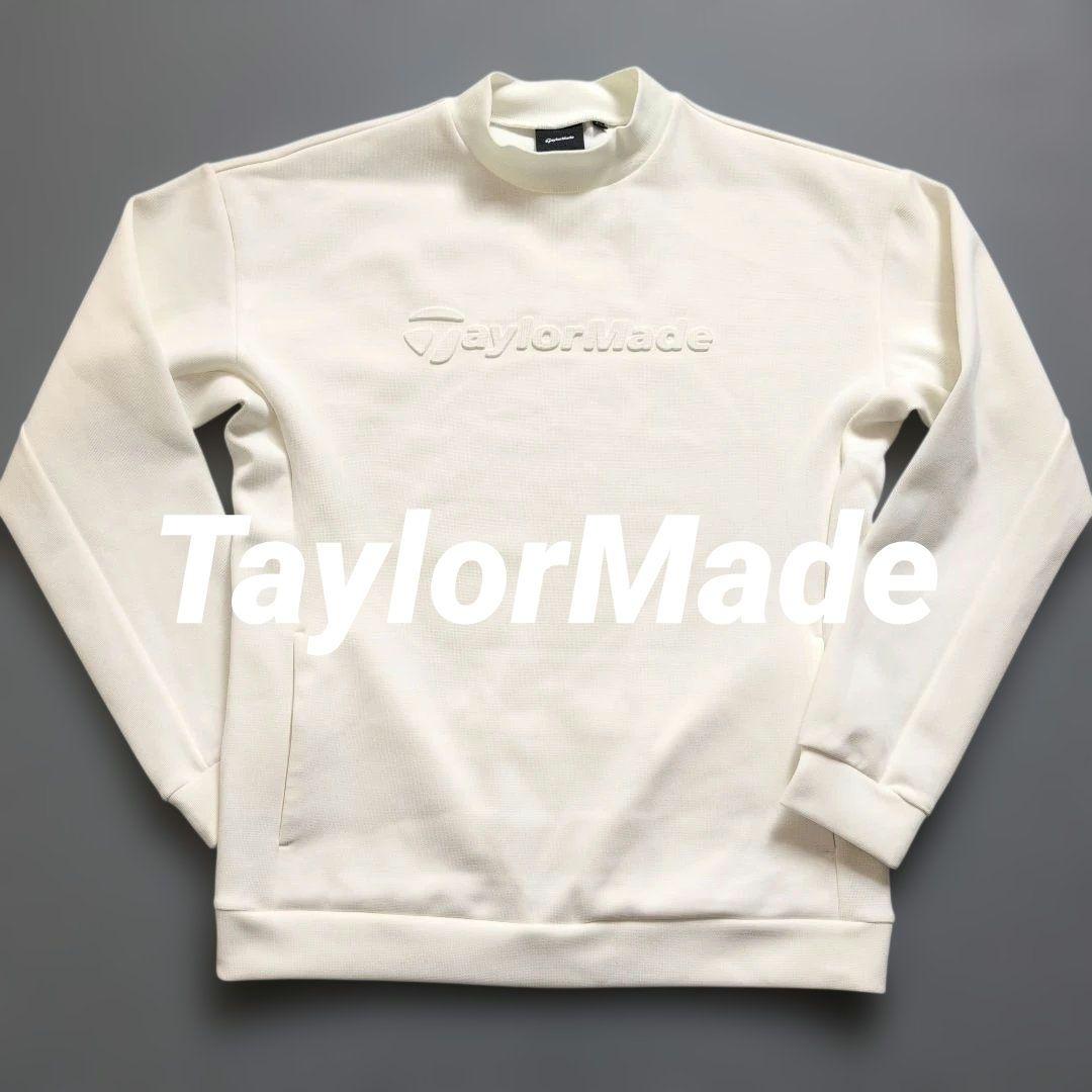 【美品】テーラーメイドゴルフ 3D立体ロゴ　モックネック長袖　M