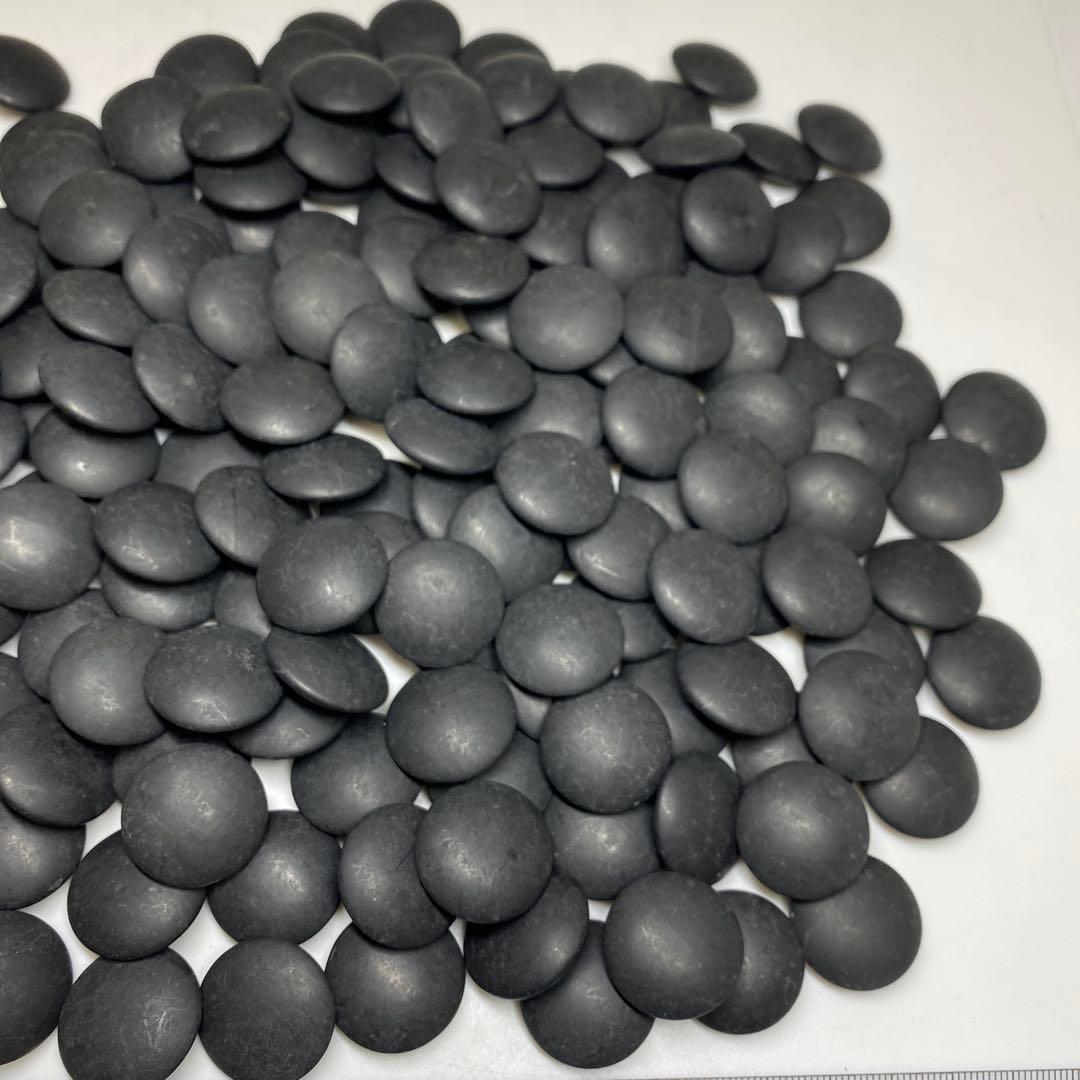 本蛤石,那智黒　碁石　木箱付　白180/黒193/1995g 東N7-1021①