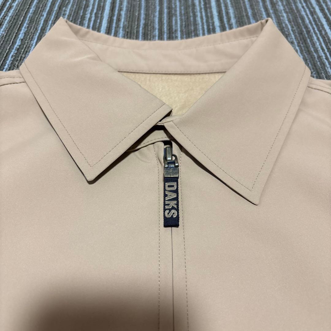 新品未使用　DAKS ベージュ ジップアップジャケット L