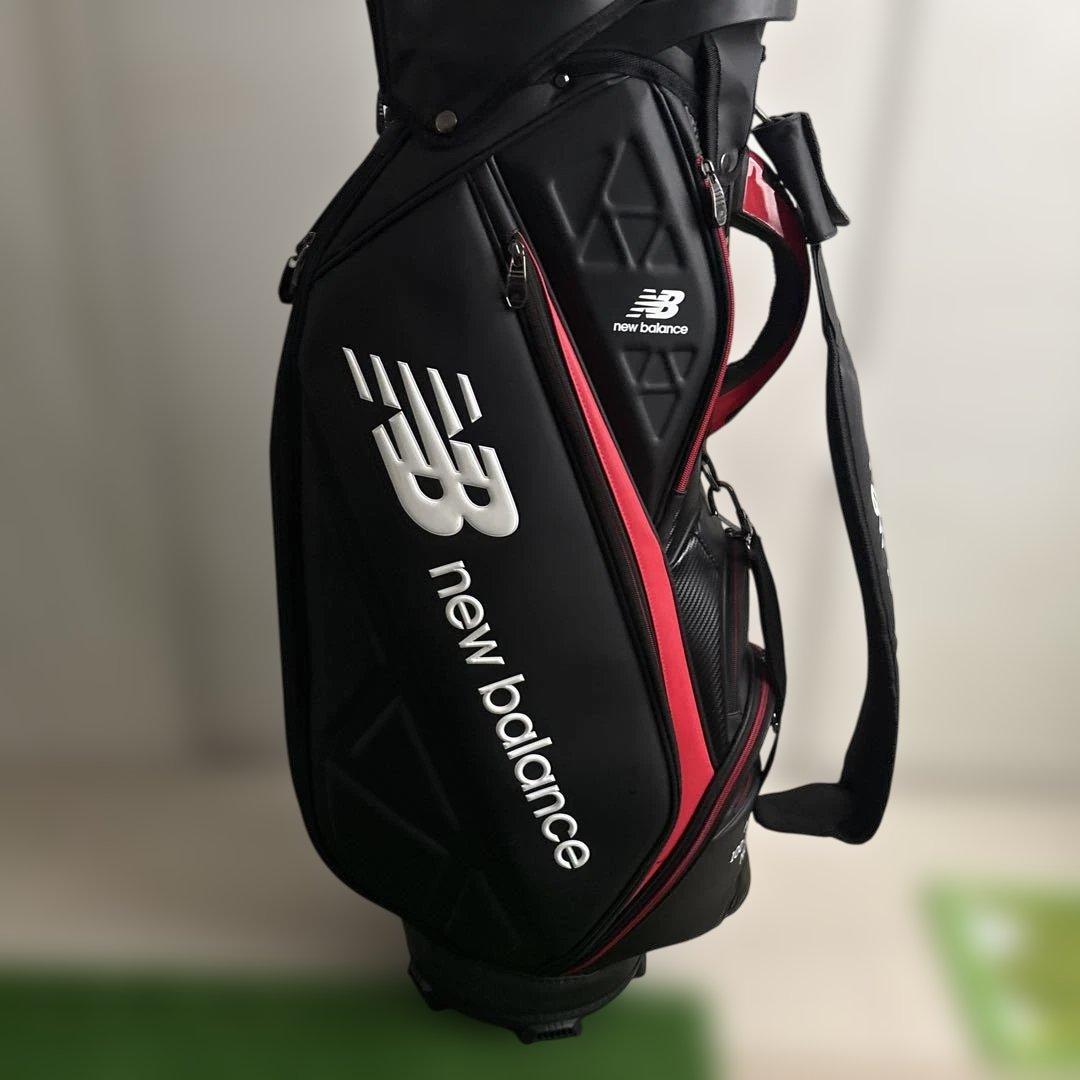 new balance キャディバッグ 黒/赤