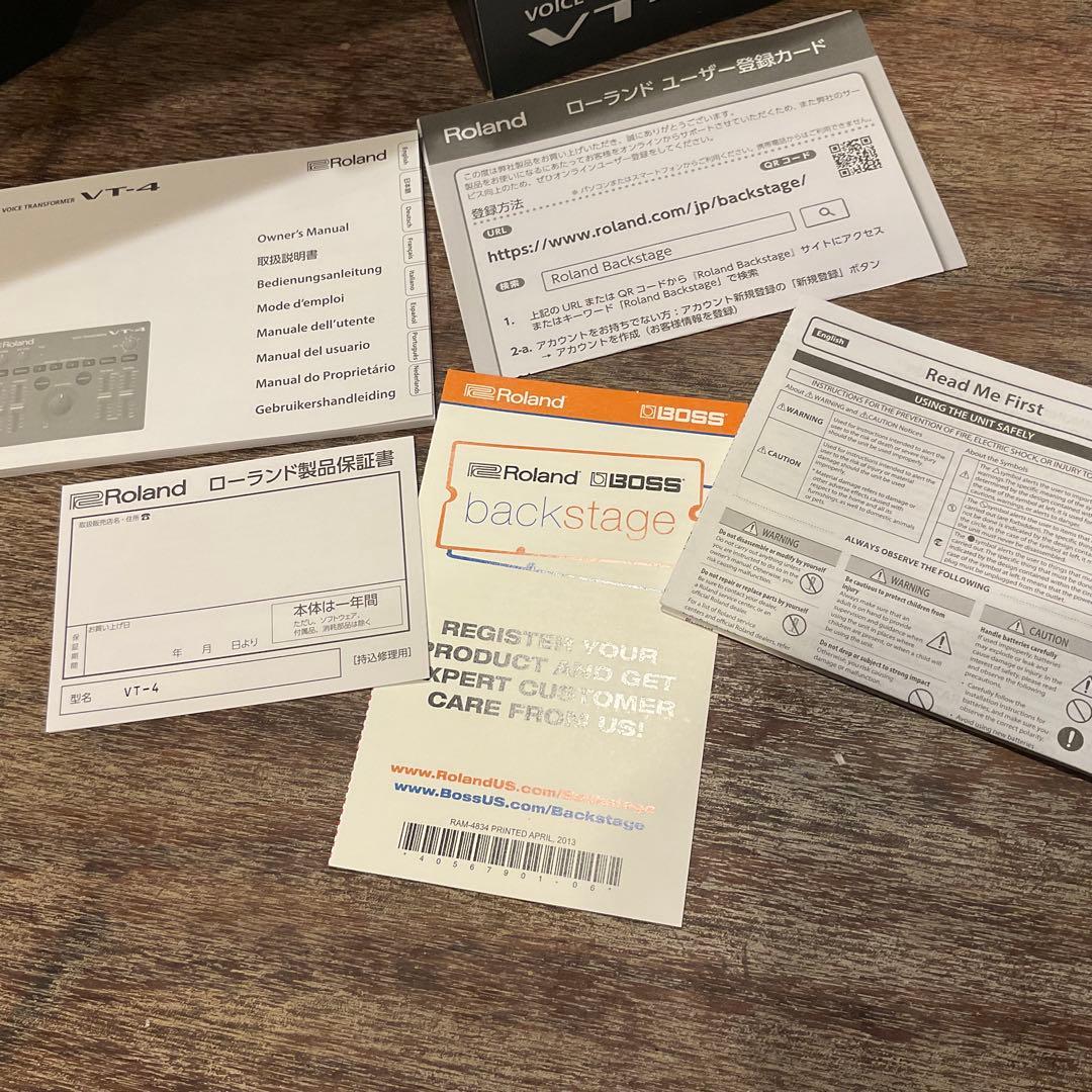 美品！ローランド VT-4 ボイストランスフォーマー ボーカルエフェクター
