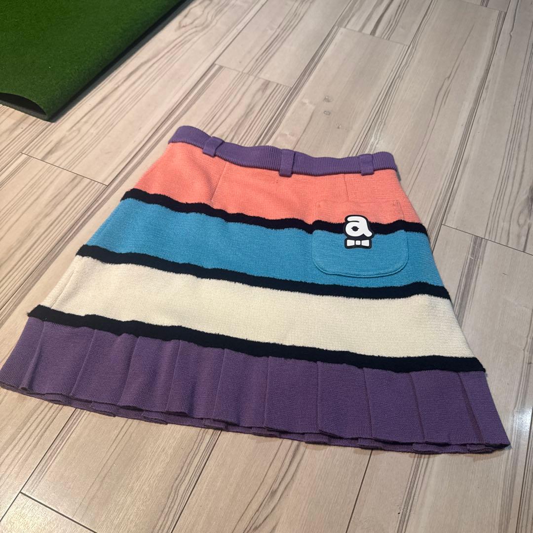 アルチビオ　カラフルストライプニットスカート