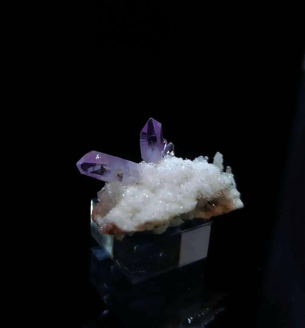 ベラクルスアメジスト 鉱石 鉱物 ミネラル 標本 原石 母岩付き ⑨