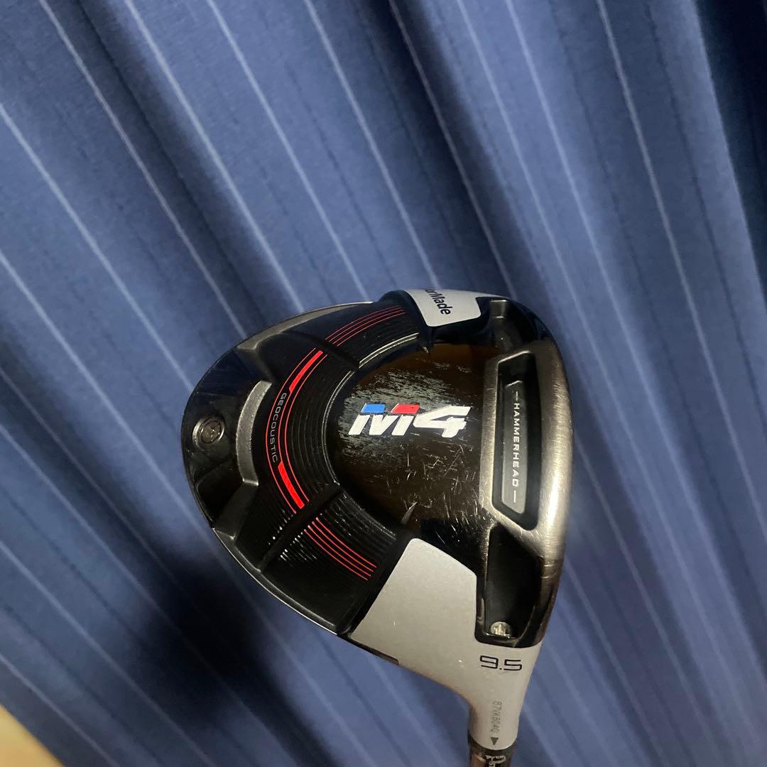 TaylorMade M4ドライバ– 9.5度ヘッドカバー付き