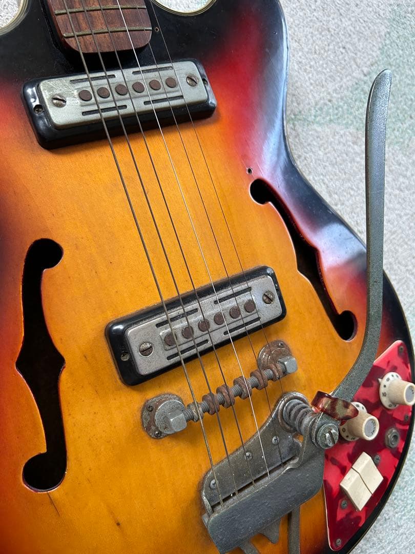 TEISCO EP-2L テスコ　サンバースト セミアコギター　1960年代