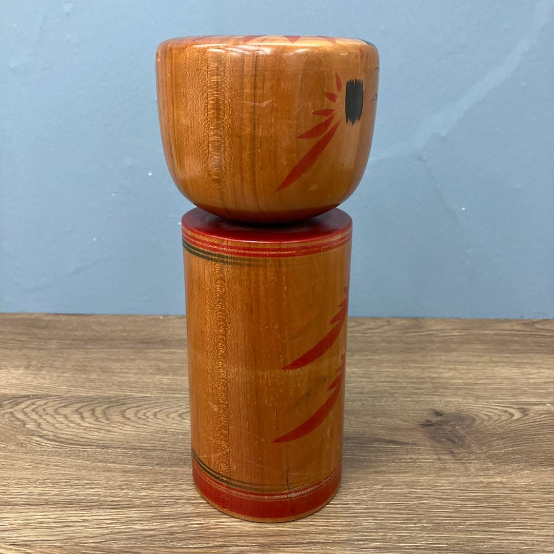 4F 昭和レトロ 伝統工芸品 伝統こけし 石山和夫作 サイン入り 郷土玩具