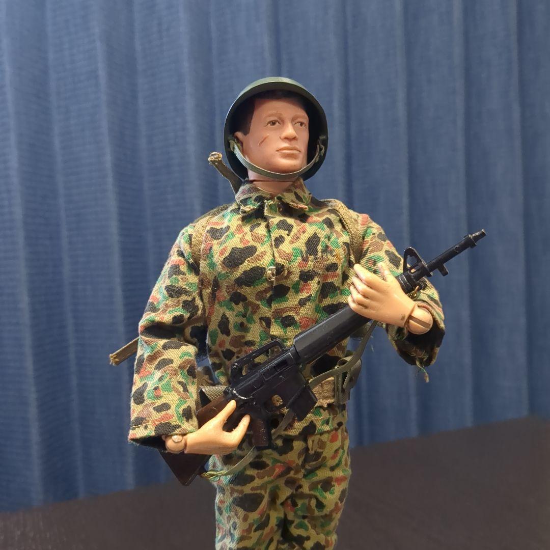 60年代　ハスブロ　GIジョー　カモフラージュ　　海兵隊　装備セット