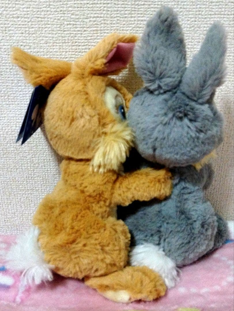 とんすけ・ミスバニーのぬいぐるみ（抱きしめられるタイプ）ディズニーランドinパリ