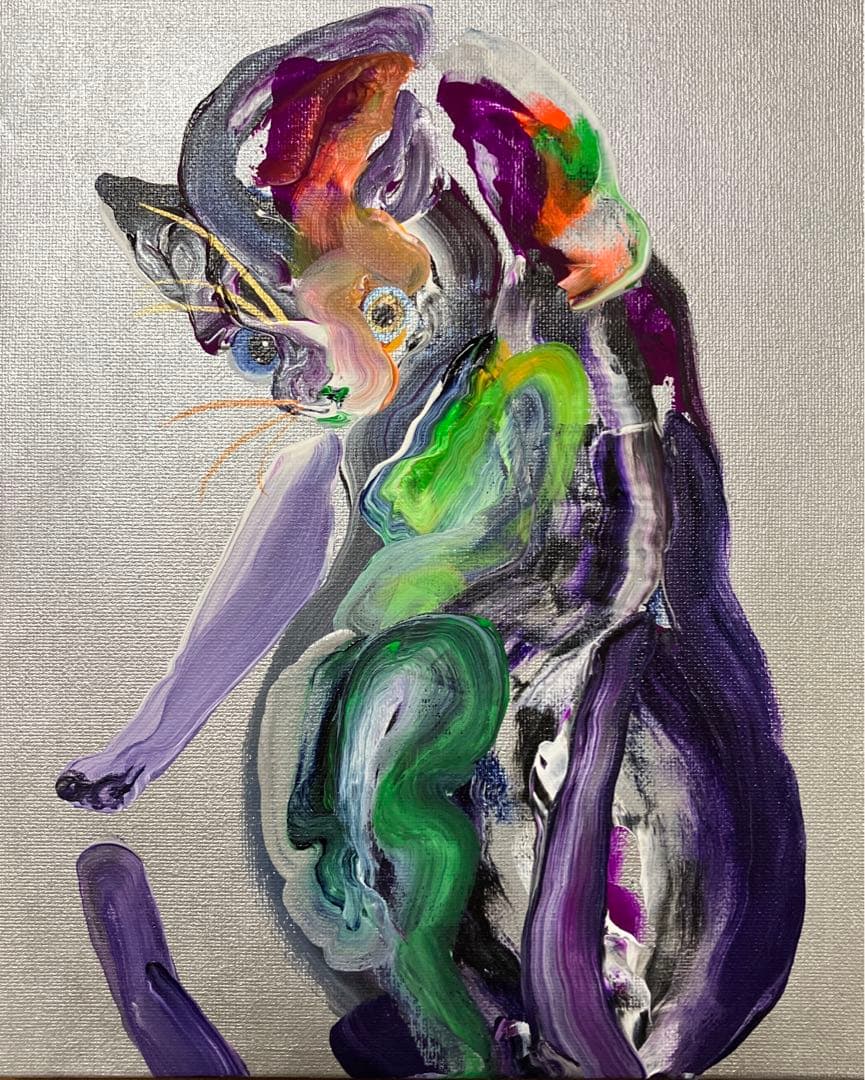 CAT 絵画　イラスト　ドローイング