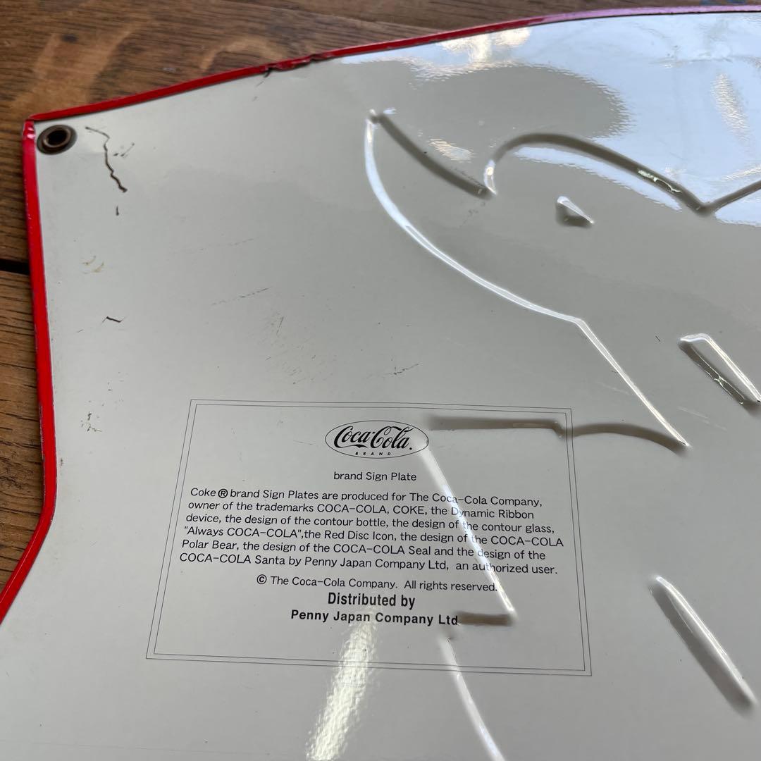 90's 店舗什器 コカコーラ Coca Cola メタルサイン 看板 蚤の市