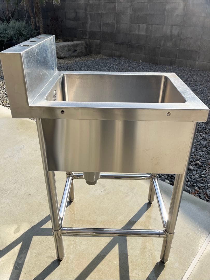 ステンレス1槽シンク 流し台 業務用　450×600×800