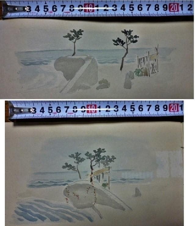 戦前　小貫春陽 道具帳　戦前　舞台装置 大道具　歌舞伎背景画家