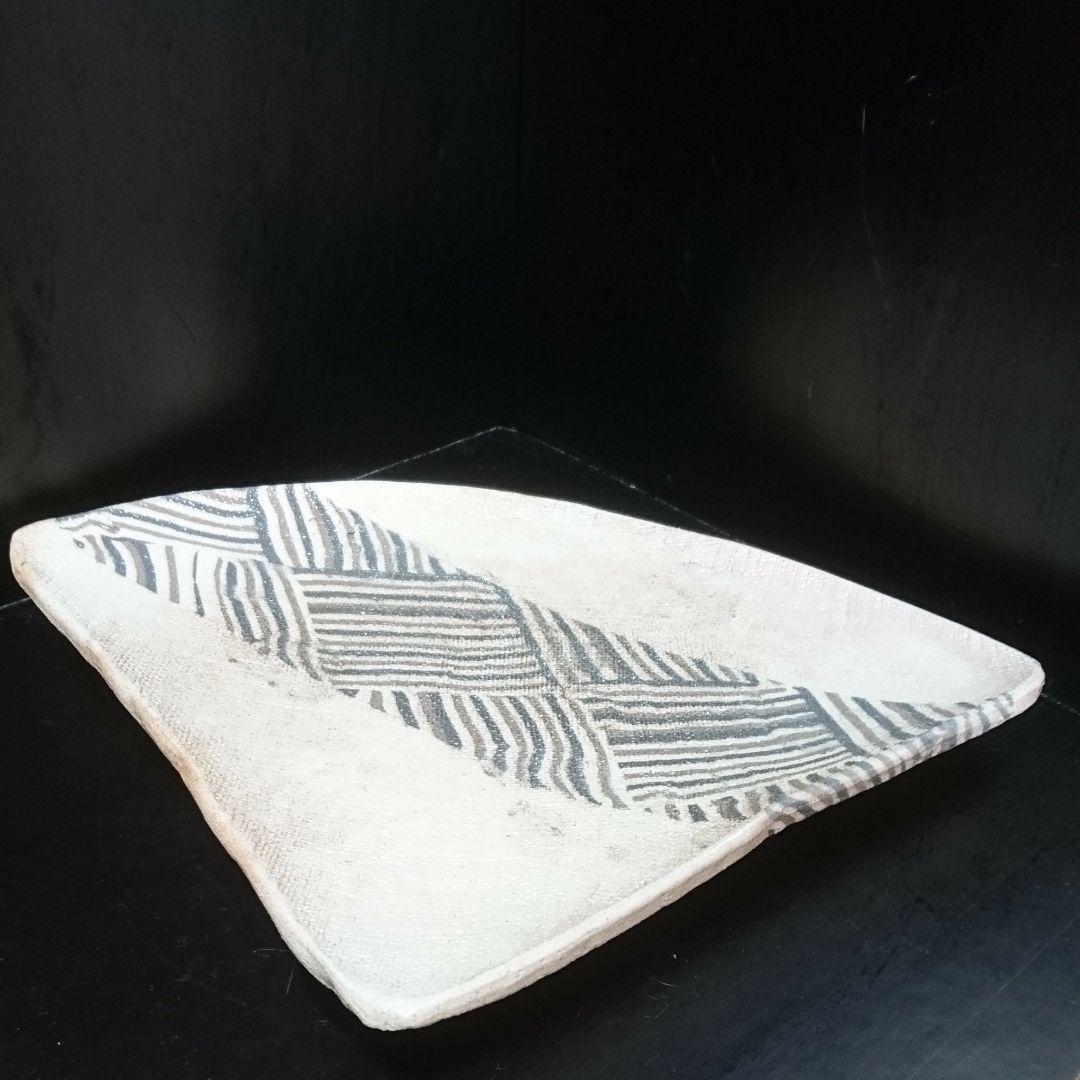 初代 双鶴 作 練込 皿