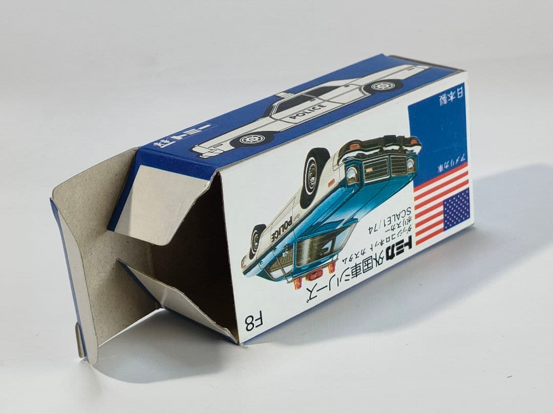 青箱トミカ F08 ダッジコロネット カスタム ポリスカー　美品 日本製