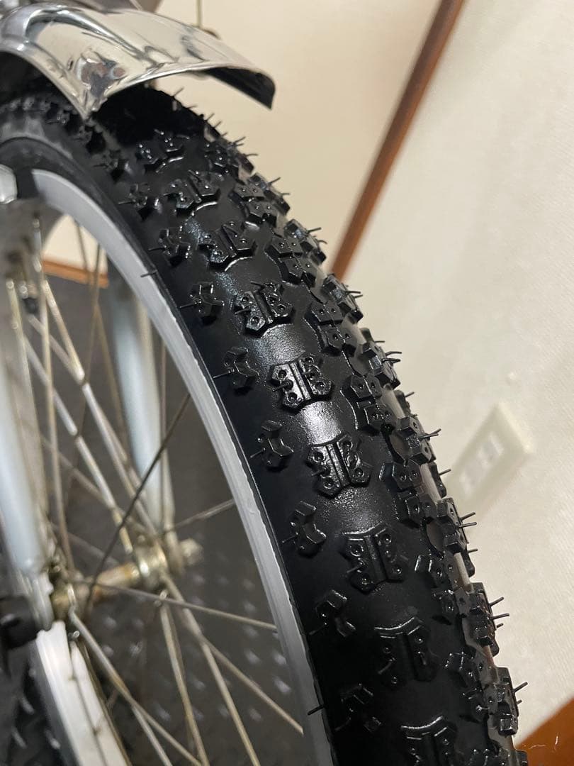 京都引き取り限定【整備済み】外装3段ブルーグレー折りたたみ自転車