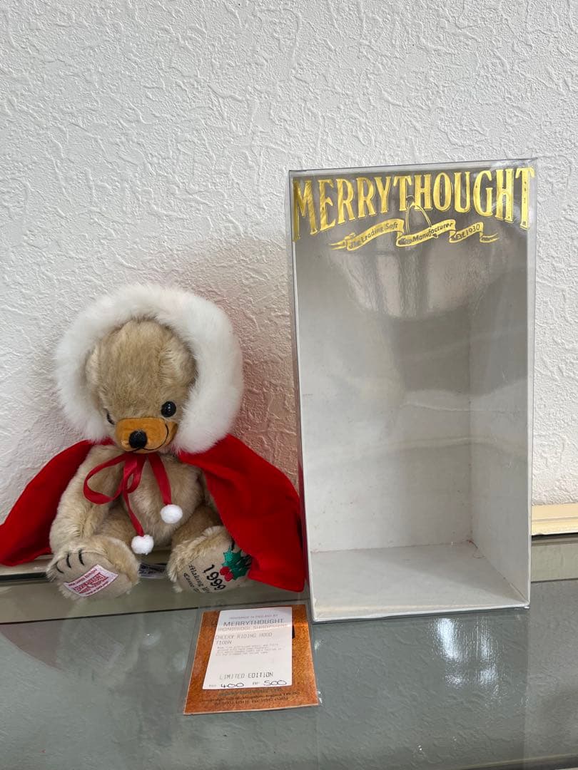メリーソートMerry Thought 限定版ぬいぐるみ 1999年　クリスマス