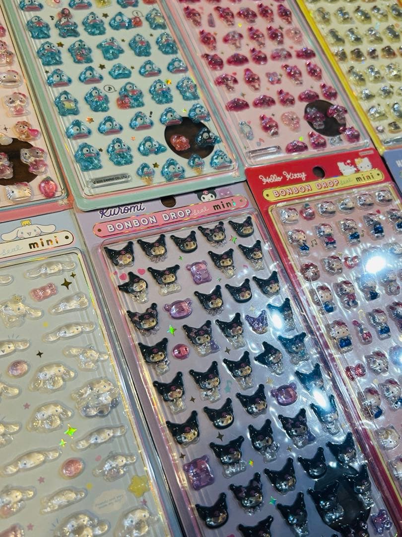 正規品　ボンボンドロップシール　ミニ　サンリオ全種類8種類コンプリートセット