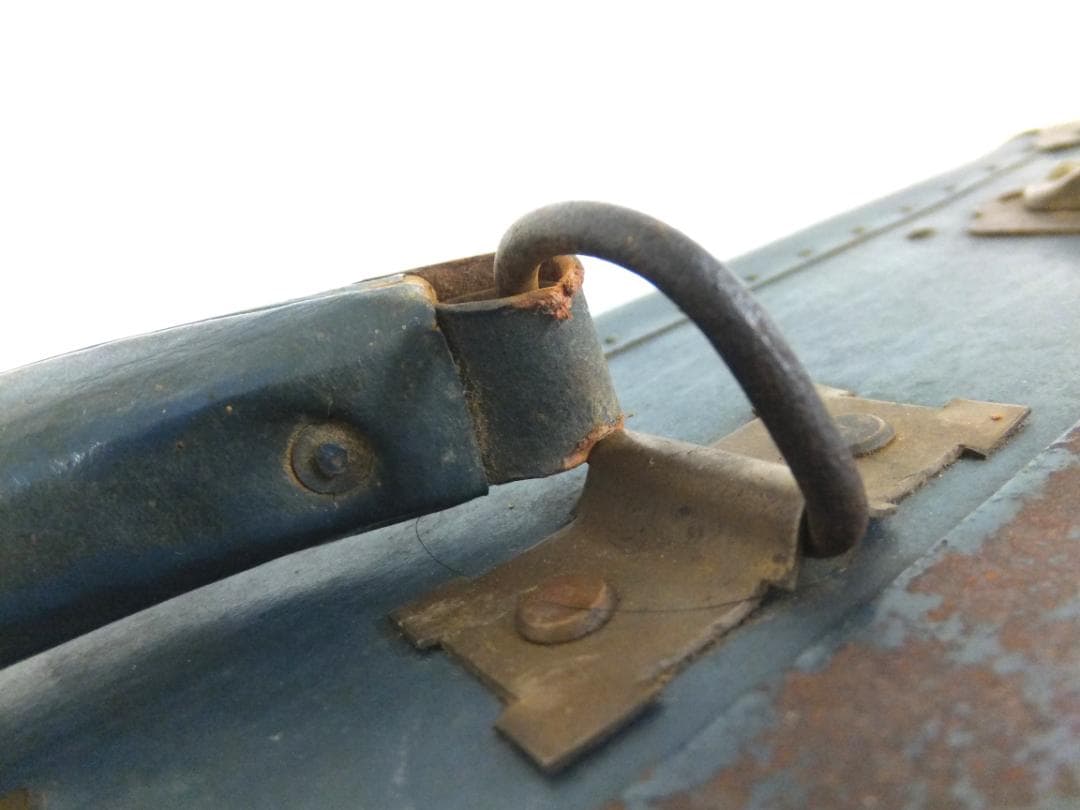 D543 軍物 プロペラ 翼 旭日 マーク 旧日本軍 トランク 鞄 アンティーク