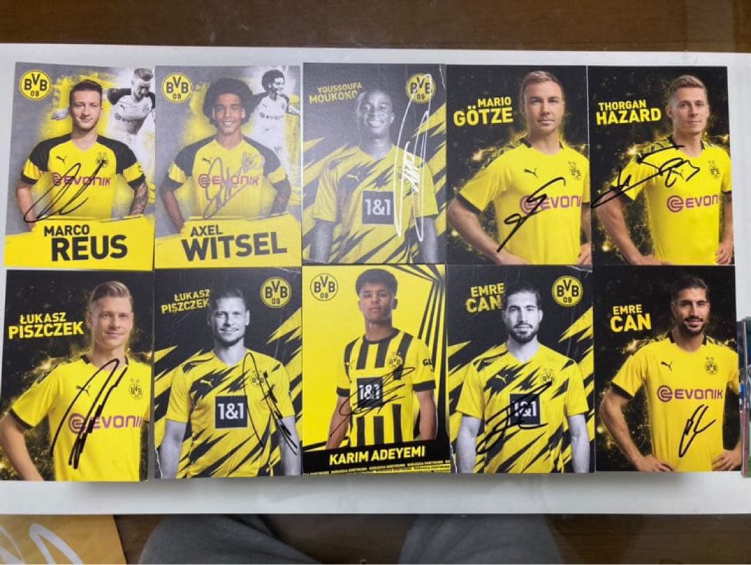 ドルトムント 直筆サイン入りポストカード 10枚セット 公式発行 オートグラフ