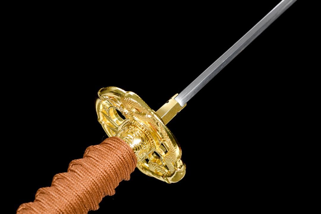 武具　刀装具　日本刀　模造刀   居合刀 【金蛇唐横刀】 直刀