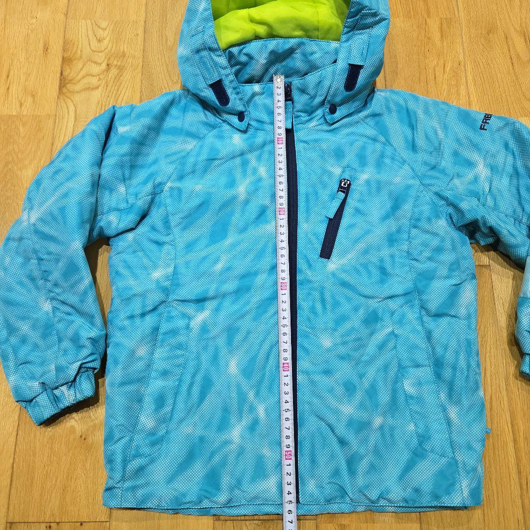 限定値下げ！140cm スキーウェア上下、ジュニアL手袋セット（青・緑・紺）