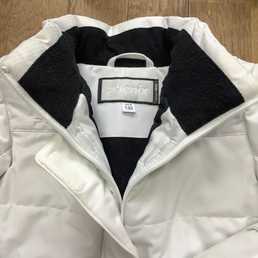 130 115~135 スキーウエア フェニックス 女の子 白 紺