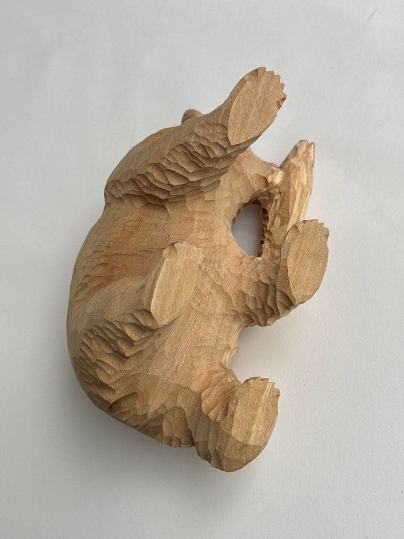 木彫り熊 上西捷敏 民芸品 工芸品 伝統工芸 アイヌ 八雲 レリーフ オブジェ