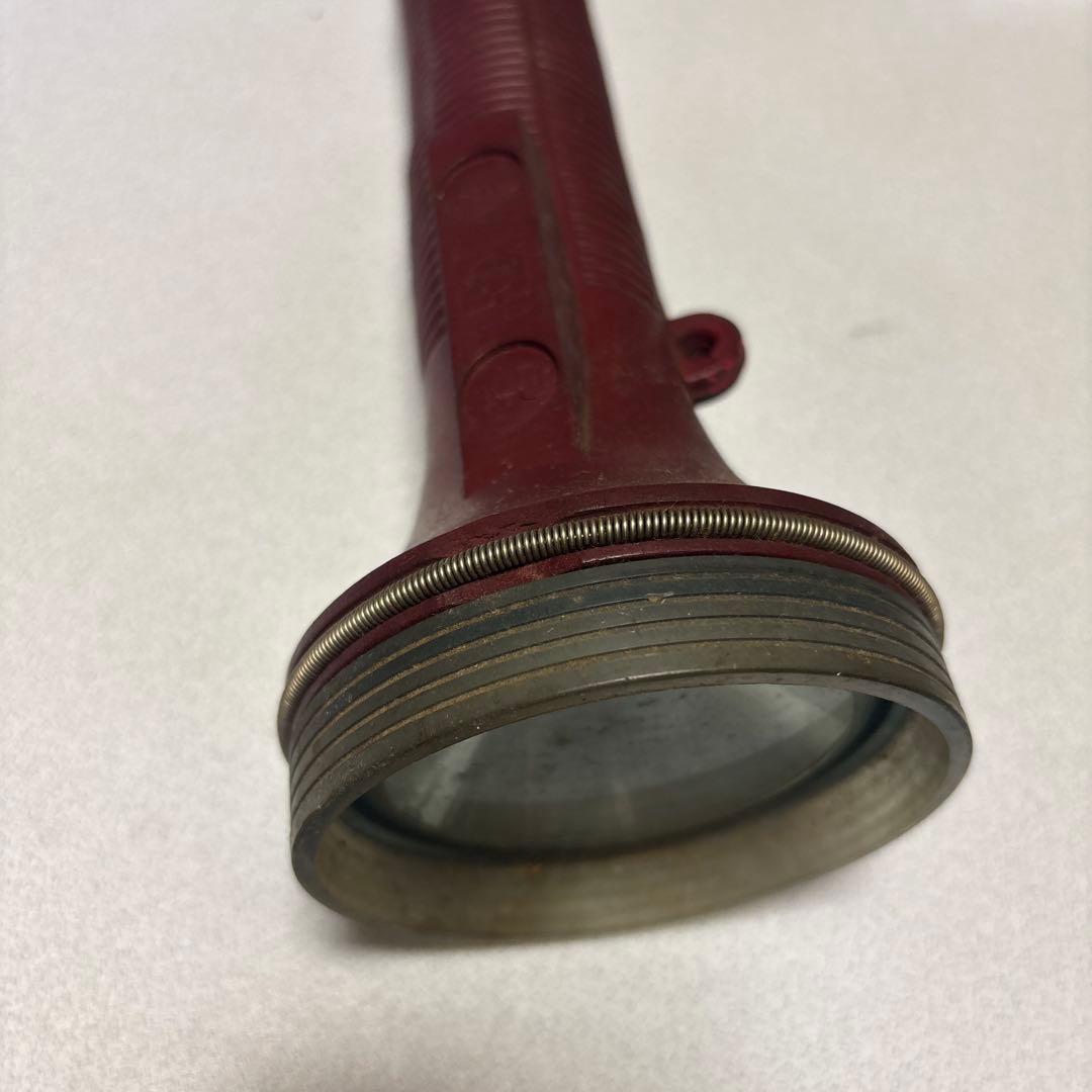 【昭和レトロ】National ナショナル 懐中電灯 赤【動作未確認・ジャンク】