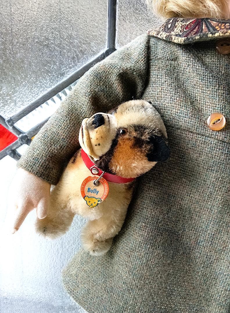 きっとあの子のお友達　仔犬のブリー　ビンテージ　シュタイフ　ブルドッグ